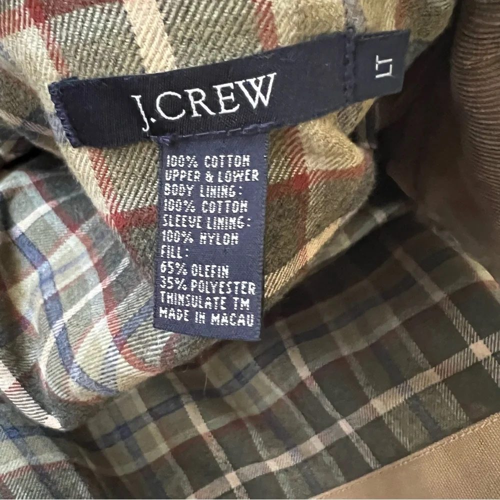 SOLD Mens vintage 90s khaki barn jacket|size Large Tall - Picture 7 of 11